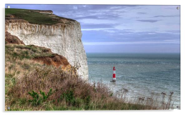 Beachy Head Sussex Acrylic by Diana Mower
