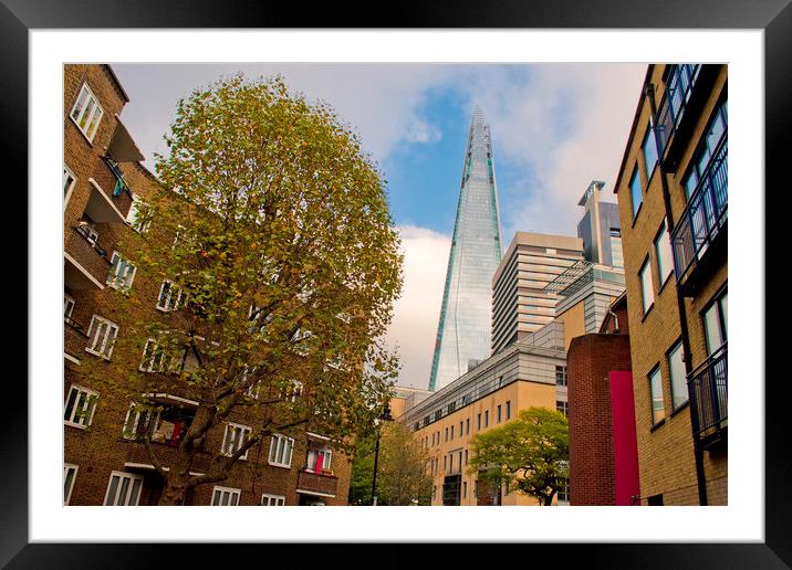 The Shard London Bridge Tower Framed Mounted Print by Andy Evans Photos