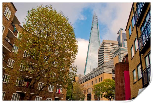 The Shard London Bridge Tower Print by Andy Evans Photos