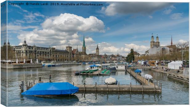 The Limmat Canvas Print by DiFigiano Photography