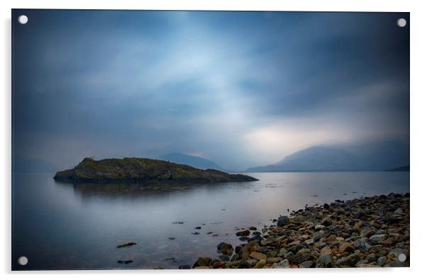 Peace at Loch Leven Acrylic by Ceri Jones