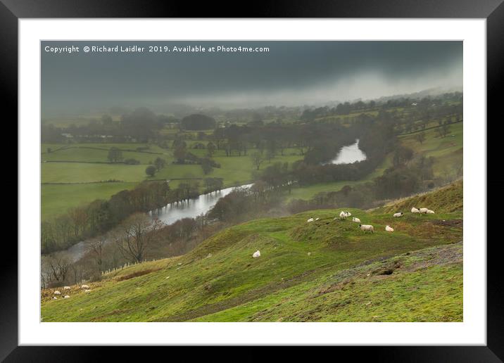 Bright Interval on a Wet Day in Teesdale Framed Mounted Print by Richard Laidler