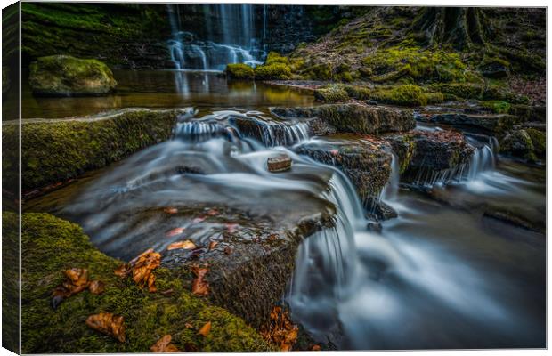 Scaleber Falls in Yorkshire Canvas Print by George Robertson