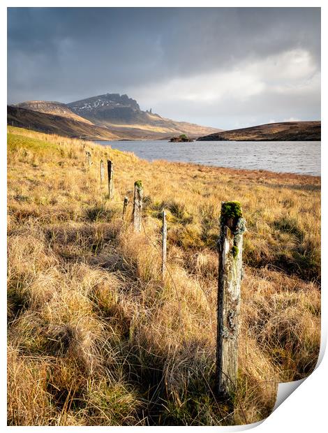 Loch Fadan Isle of Skye Scotland Print by Rick Bowden