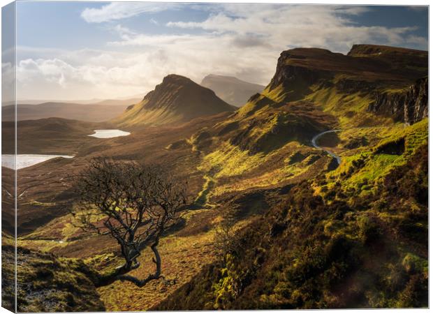Quiraing Isle of Skye Scotland Canvas Print by Rick Bowden