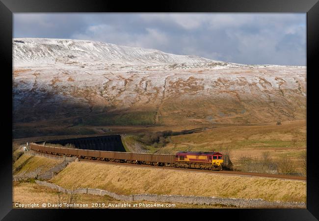 66117 at Ribblehead - Yorkshire Dales  Framed Print by David Tomlinson