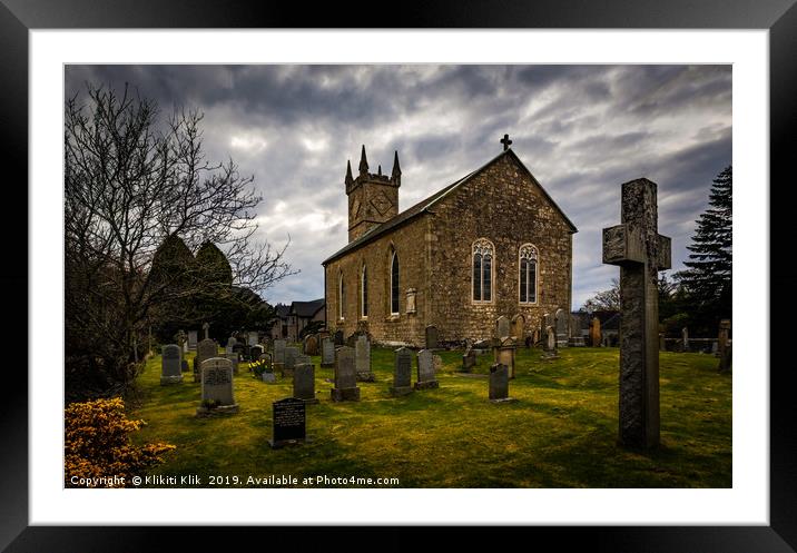 Fintry Kirk Framed Mounted Print by Angela H