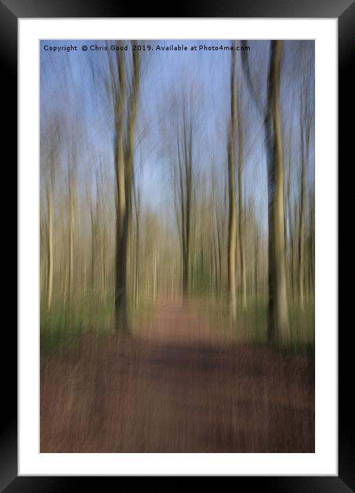 The path ahead Framed Mounted Print by Chris Good
