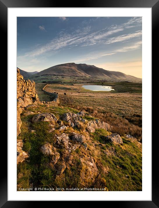 First Light Above Tewet Framed Mounted Print by Phil Buckle