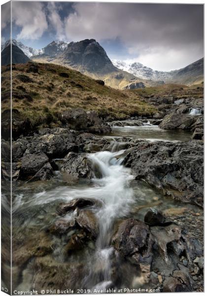 Deepdale Beck Rapids Canvas Print by Phil Buckle