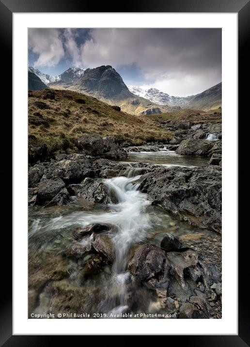 Deepdale Beck Rapids Framed Mounted Print by Phil Buckle