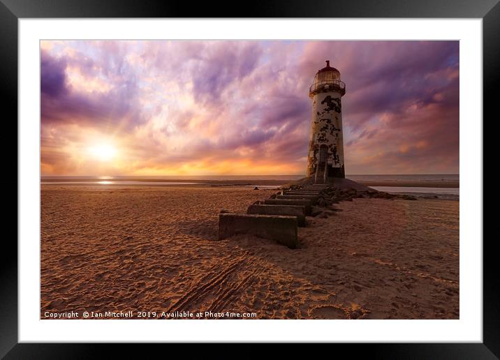 Talacre Lighthouse Framed Mounted Print by Ian Mitchell