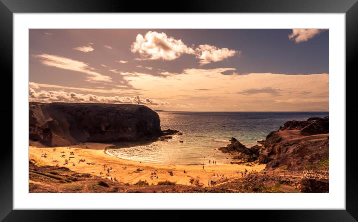 The beautiful Playa de Papagayo Framed Mounted Print by Naylor's Photography
