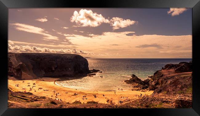 The beautiful Playa de Papagayo Framed Print by Naylor's Photography