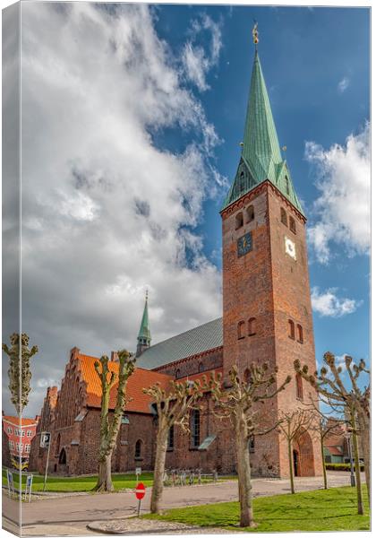 Helsingor Saint Olaf Church Canvas Print by Antony McAulay