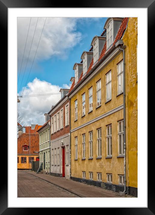 Helsingor Street Scene Framed Mounted Print by Antony McAulay