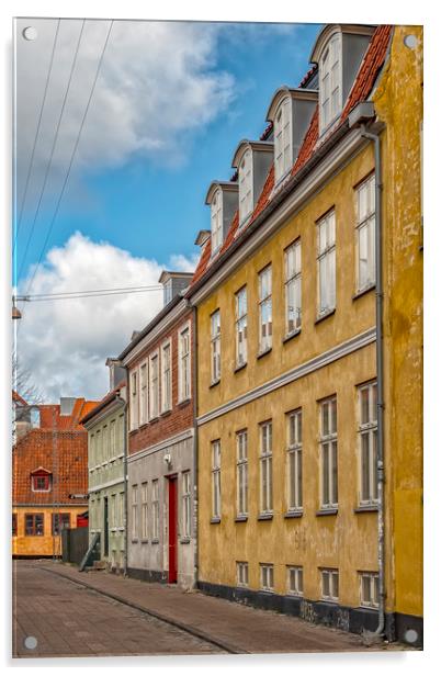Helsingor Street Scene Acrylic by Antony McAulay