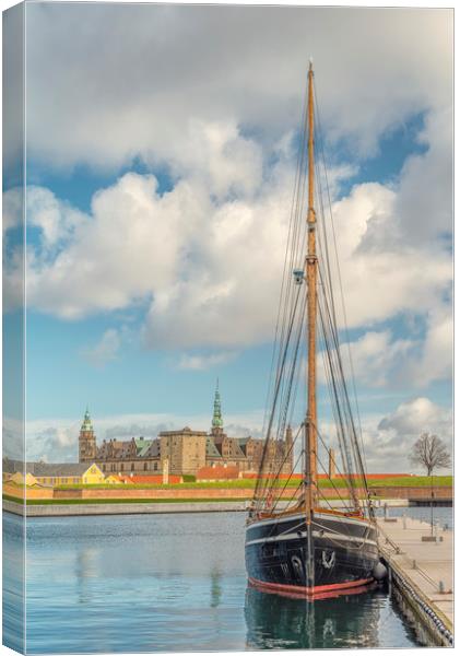 Kronborg Castle Tallship Foreground Canvas Print by Antony McAulay