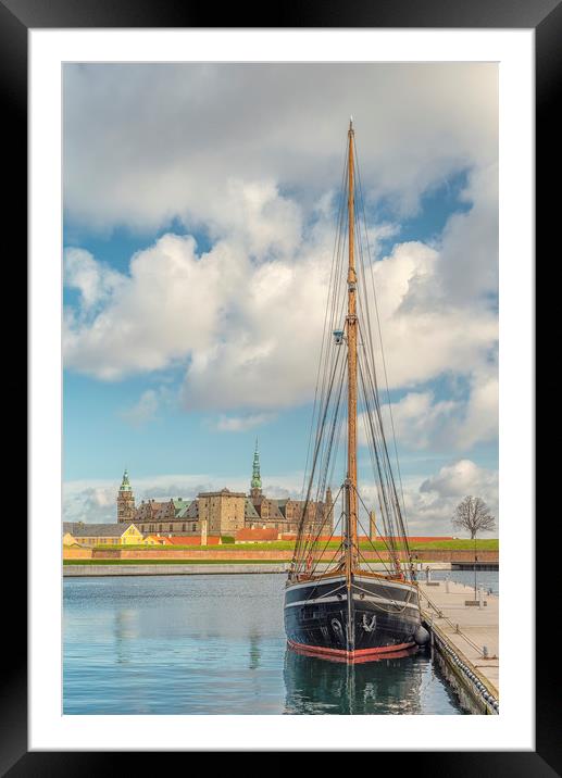 Kronborg Castle Tallship Foreground Framed Mounted Print by Antony McAulay