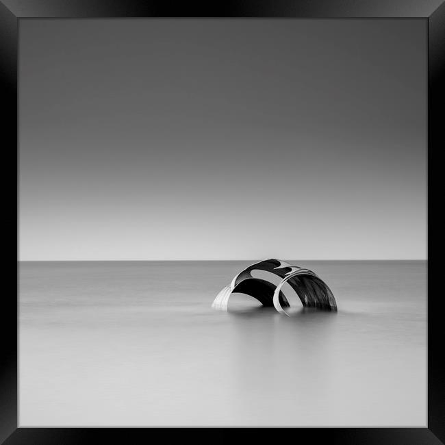 Mary's Shell in black and white Framed Print by John Hall
