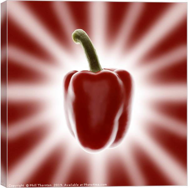 Red pepper Canvas Print by Phill Thornton