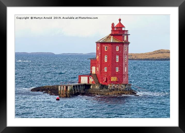 Kjeungskjæret Fyr Lighthouse, Norway Framed Mounted Print by Martyn Arnold