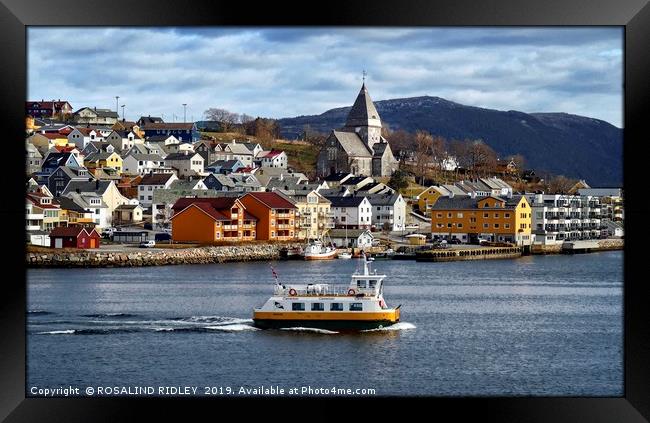 "Sea patrol at Kristiansund Norway" Framed Print by ROS RIDLEY