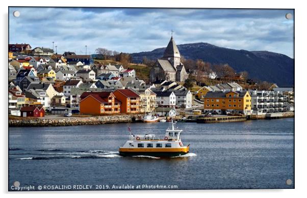 "Sea patrol at Kristiansund Norway" Acrylic by ROS RIDLEY