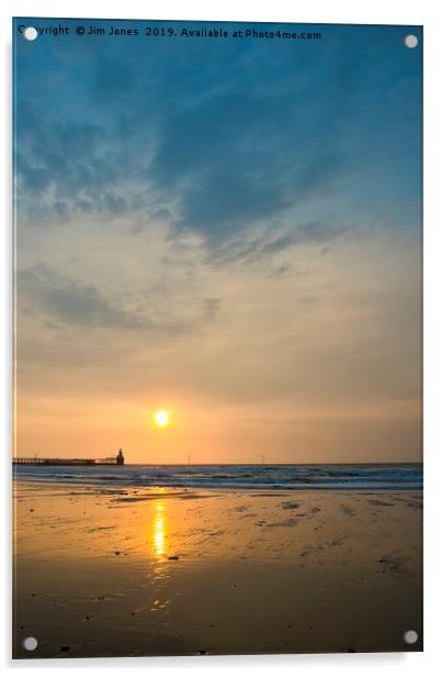 North Sea Sunrise Acrylic by Jim Jones