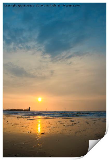 North Sea Sunrise Print by Jim Jones