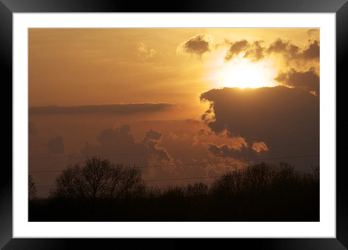 Golden Twilight over Colchester Framed Mounted Print by Steven Dale