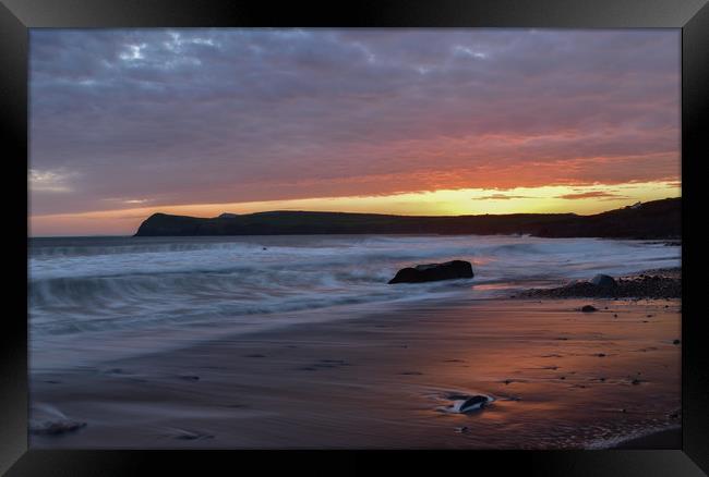 Kinard sunset Framed Print by barbara walsh