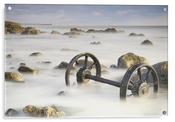 The wheels at Seaham's chemical beach Acrylic by JC studios LRPS ARPS