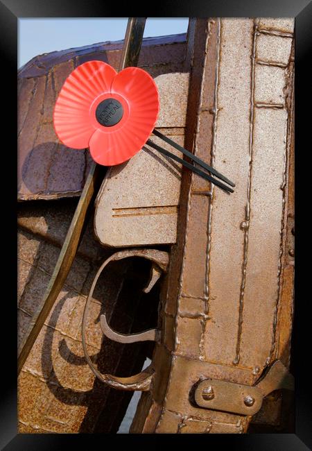 Lest we forget...The poppy helps us... Framed Print by JC studios LRPS ARPS