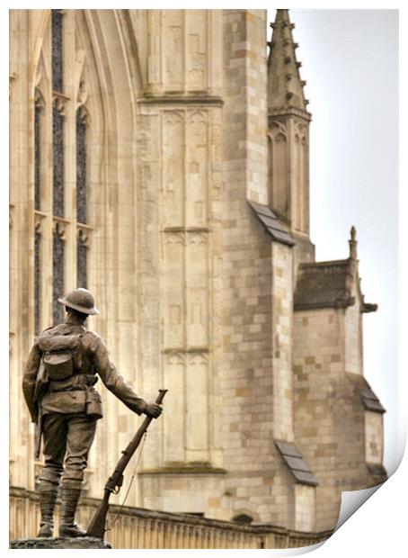 Soldier of the Cathedral Print by Lauren Meyerink