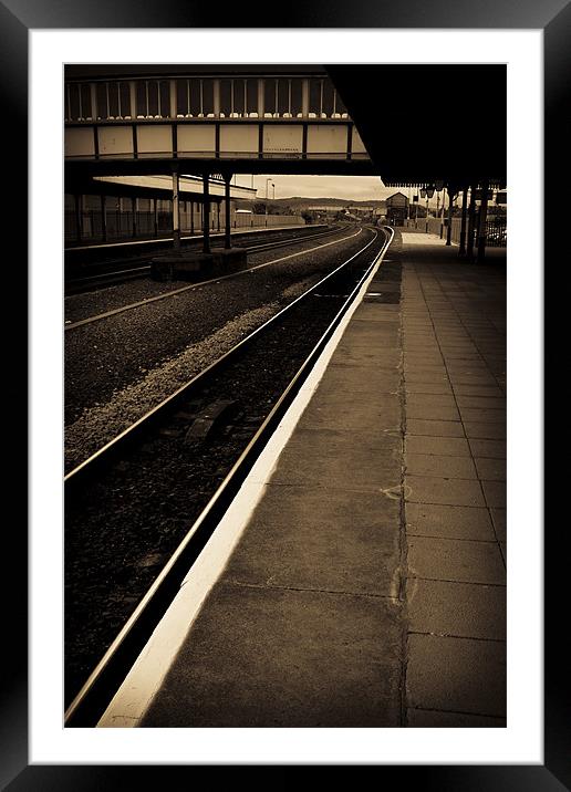 Where's me train?.... Framed Mounted Print by S Fierros
