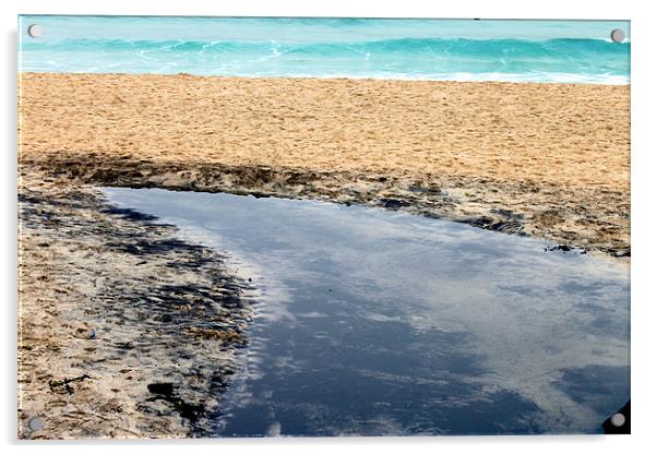 Beach Acrylic by John Black