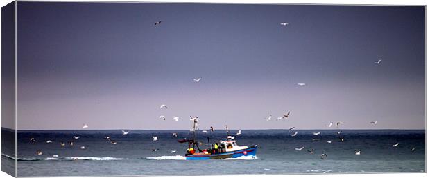 Cornish fishing boat Canvas Print by John Black