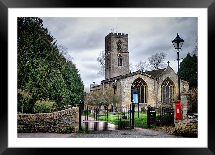 St Mary's Church, Charlbury Framed Mounted Print by Karen Martin
