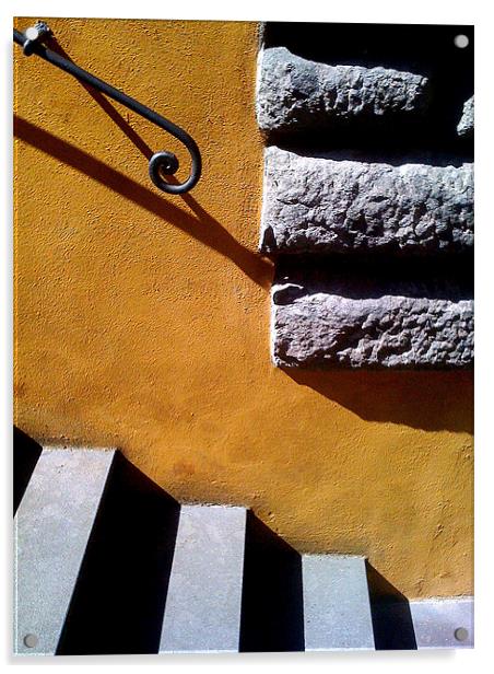 Italian steps Acrylic by John Black