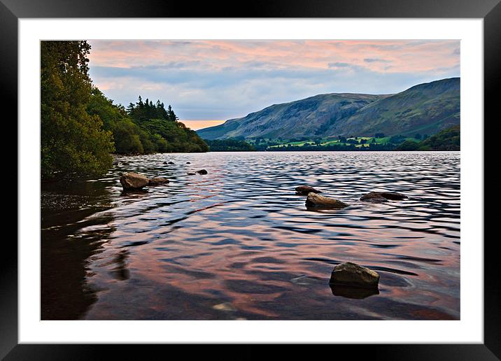 Pastel Sunrise Ullswater, Cumbria Framed Mounted Print by David Lewins (LRPS)