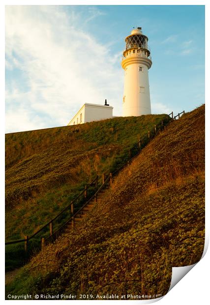 Flamborough Head Lighthouse,  Print by Richard Pinder