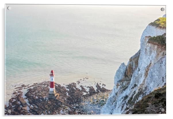 Beachy Head Lighthouse Acrylic by Graham Custance