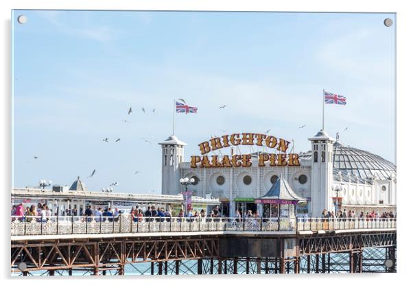 Brighton Palace Pier Acrylic by Graham Custance