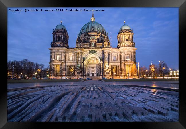Berlier Dom (Berlin Cathedral) during sunset Framed Print by Katie McGuinness