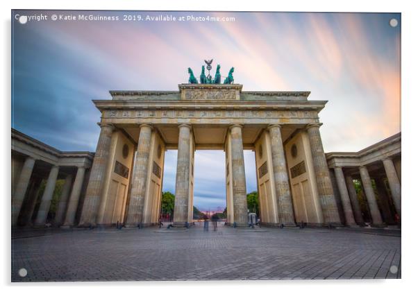 Brandenburg Gate, Berlin Acrylic by Katie McGuinness