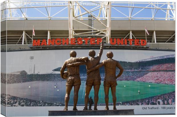 The Holy Trinity statue, (Best, Law and Charlton)  Canvas Print by Katie McGuinness