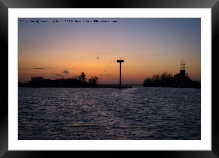 Harderwijk Sunset Framed Mounted Print by rawshutterbug 