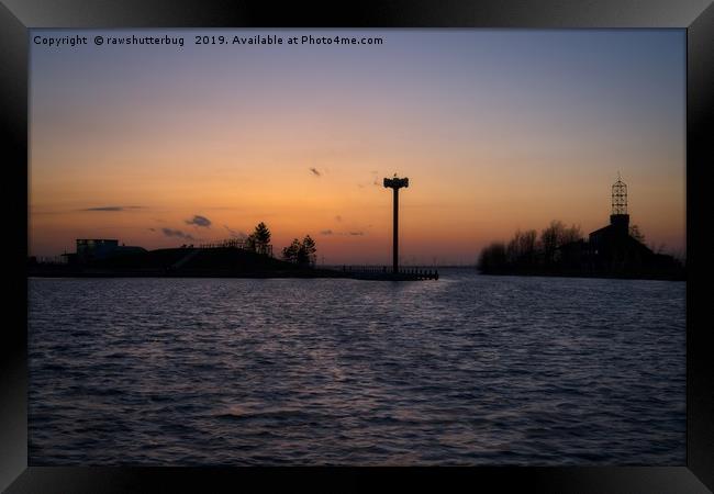 Harderwijk Sunset Framed Print by rawshutterbug 