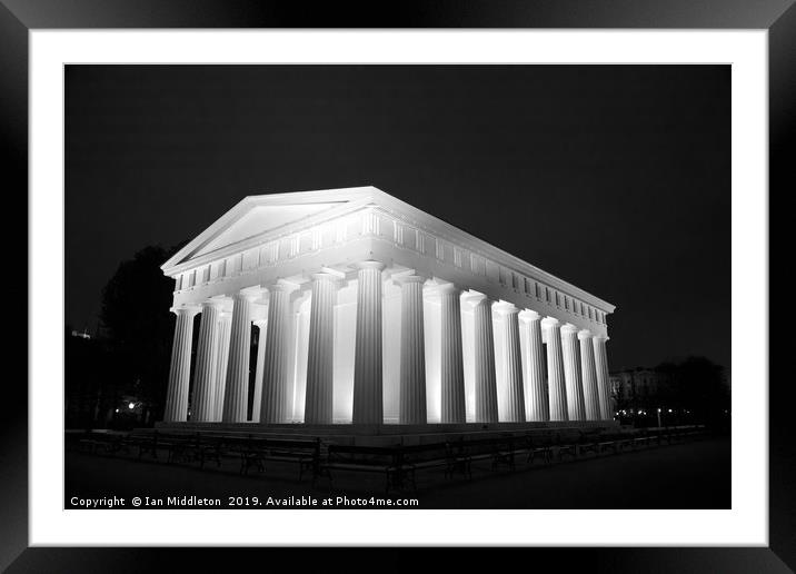 Theseus temple in vienna Framed Mounted Print by Ian Middleton